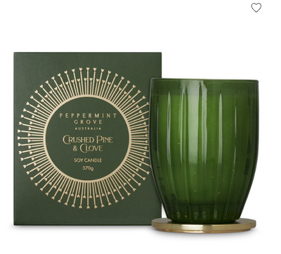 370gm Candle - Crushed Pine & Clove-Peppermint Grove-Lima & Co