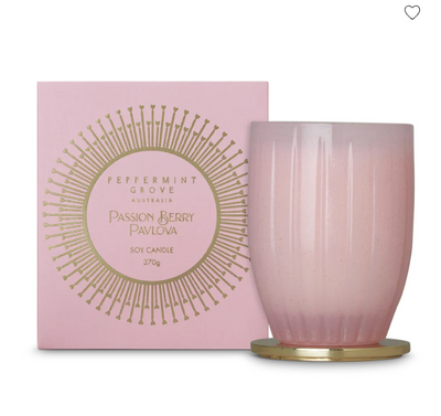 370gm Candle - Passion Berry Pavolva-Peppermint Grove-Lima & Co