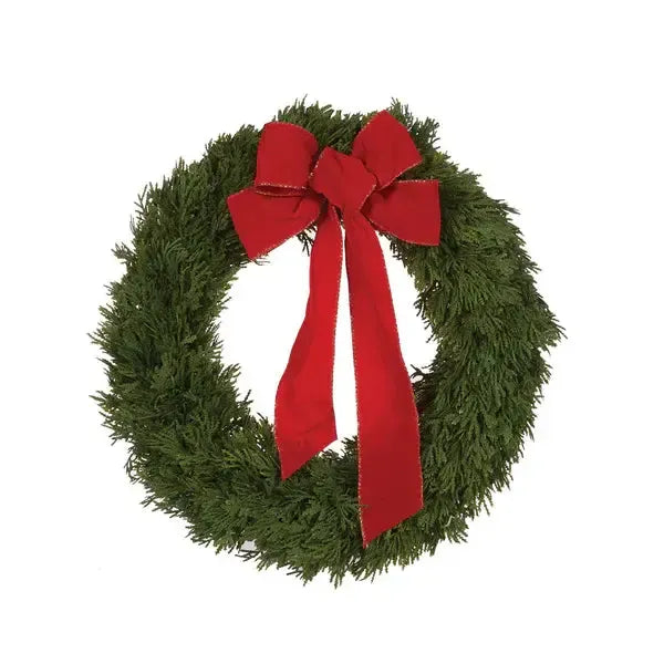 43cm Green Topiary Wreath-Holly and Ivy-Lima & Co