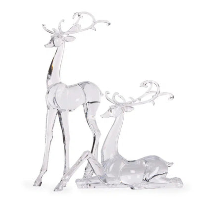 44.5 Cm Glistening Standing Reindeer-Holly and Ivy-Lima & Co