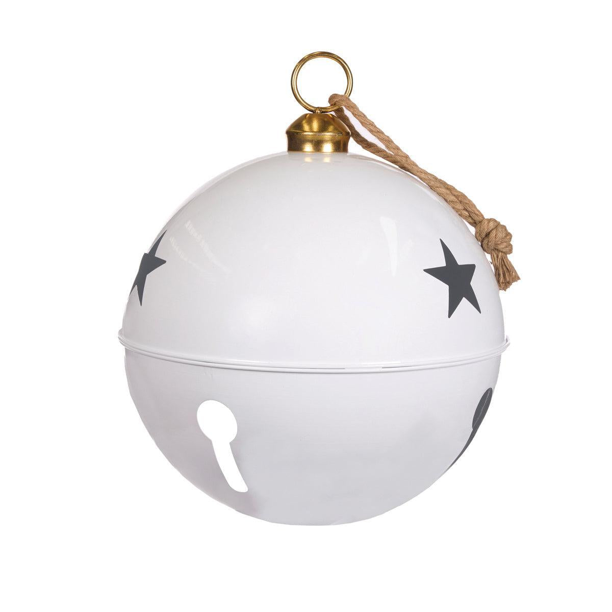 50 Cm Gloss White Bell-Holly and Ivy-Lima & Co