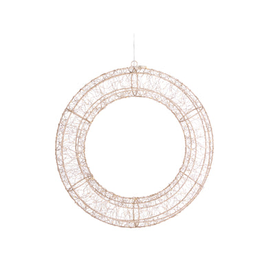 50 Cm Led Illuminated Wreath-Holly and Ivy-Lima & Co