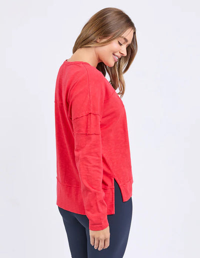 Throw On Tee - Red