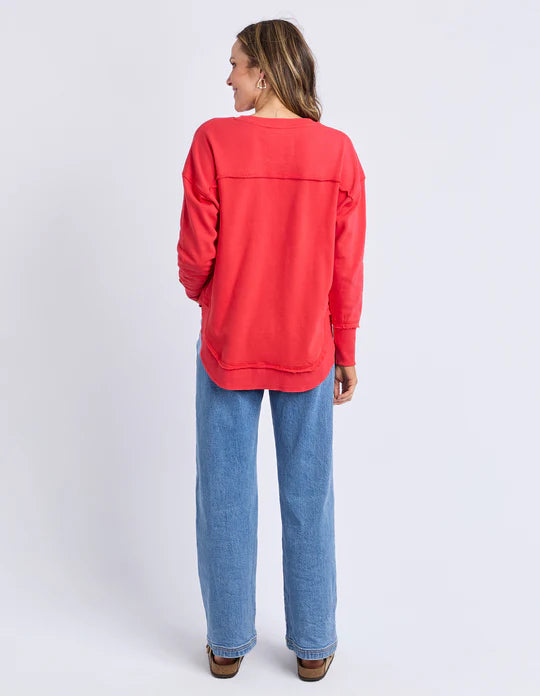 Simplified Metallic Crew - Red