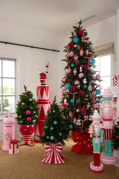 77cm Pink And Gold Santa Mailbox-Holly and Ivy-Lima & Co