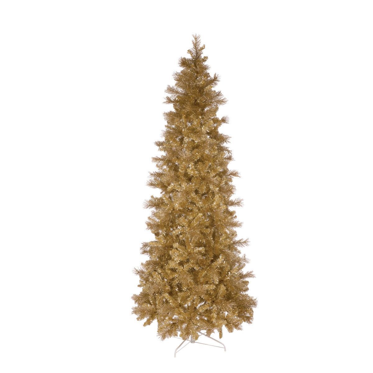 9 Ft Champagne Tinsel Tree - 650 Led-Holly and Ivy-Lima & Co
