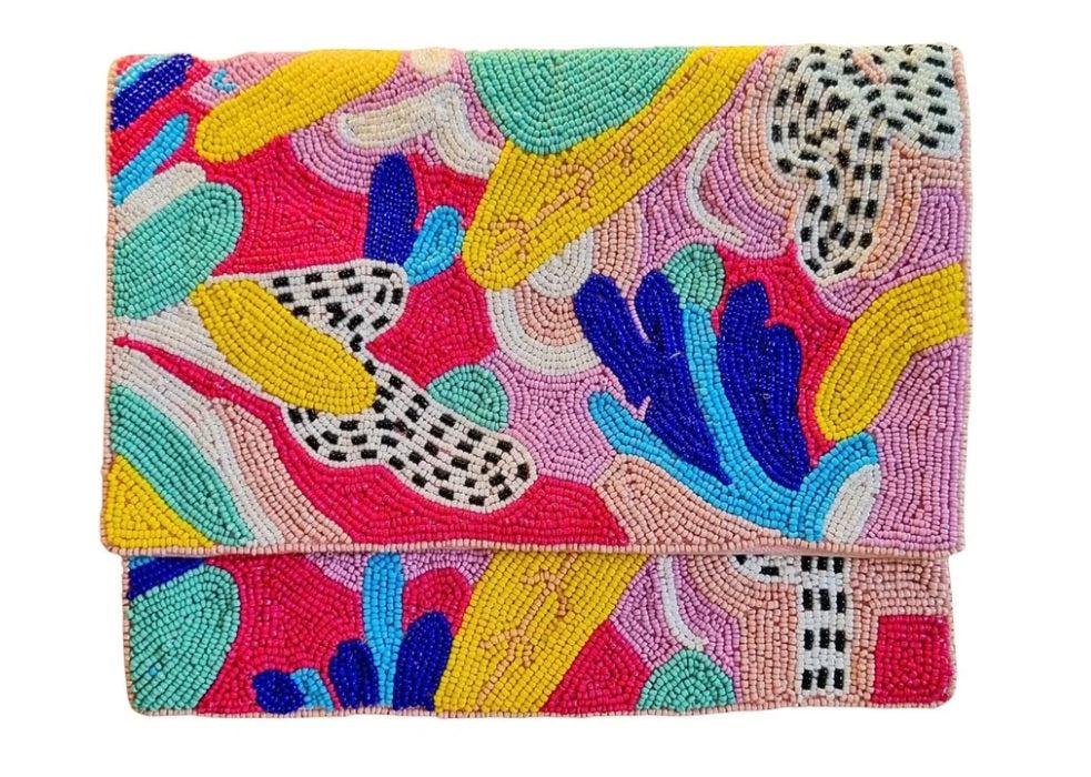 Abstract Multi Beaded Clutch-ZODA-Lima & Co