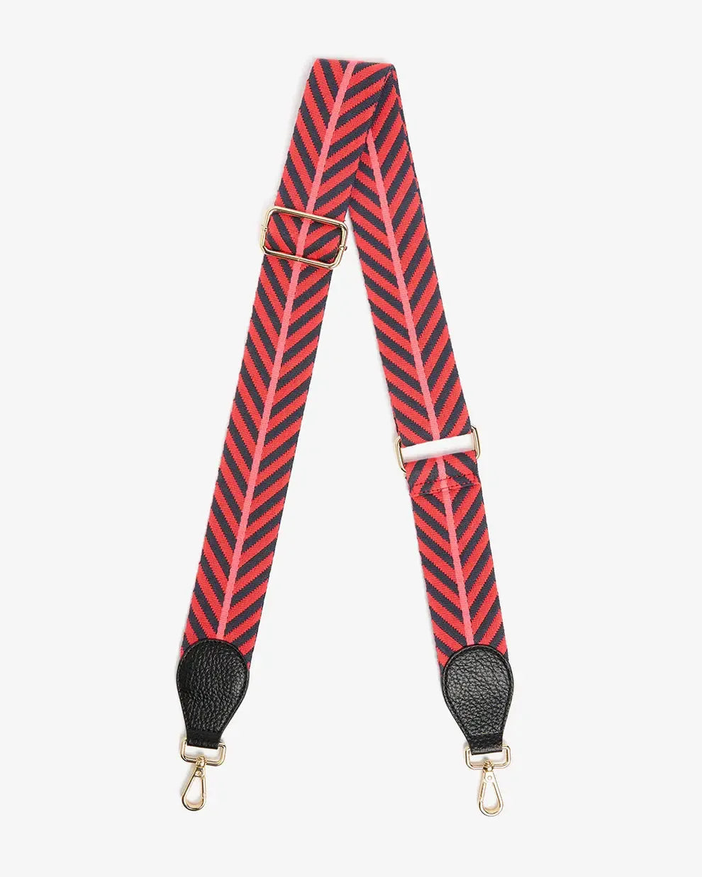 Accent Strap Black - Coral/Red/Chevron-Elms and King-Lima & Co