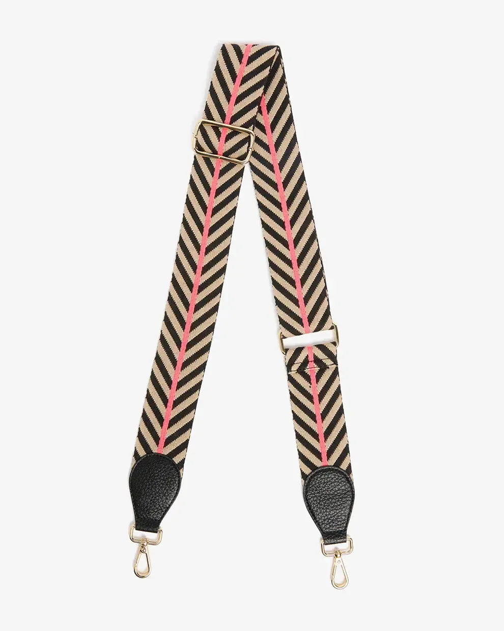 Accent Strap Black - Taupe/Chevron-Elms and King-Lima & Co