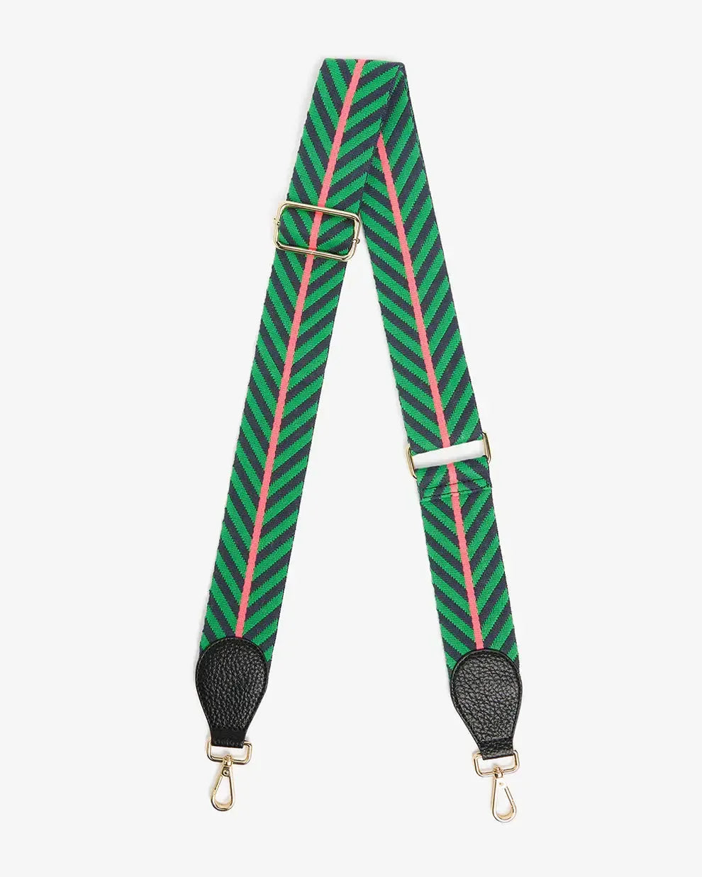 Accent Strap Tan - Green/Navy/Chevron-Elms and King-Lima & Co