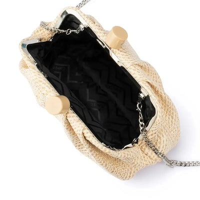 Addison Woven Clutch - Natural-Olga Berg-Lima & Co