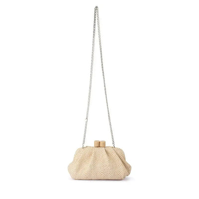 Addison Woven Clutch - Natural-Olga Berg-Lima & Co