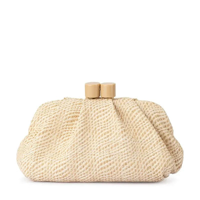 Addison Woven Clutch - Natural-Olga Berg-Lima & Co