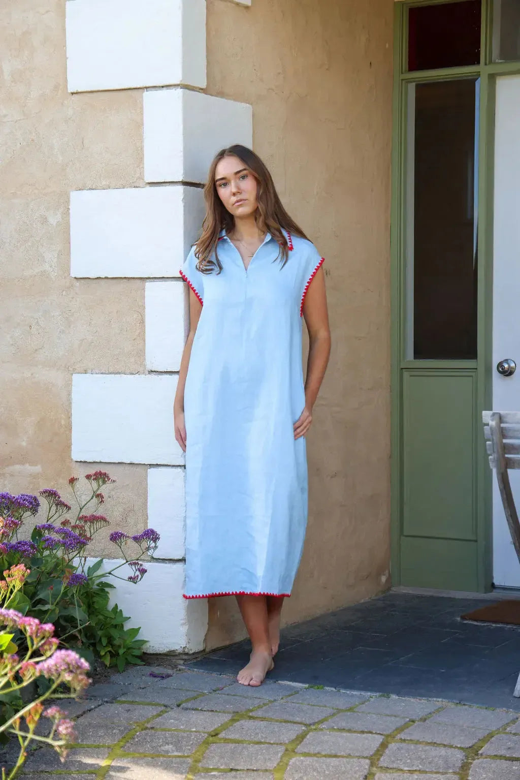 Addy Dress - Blue-The Eighth Letter-Lima & Co