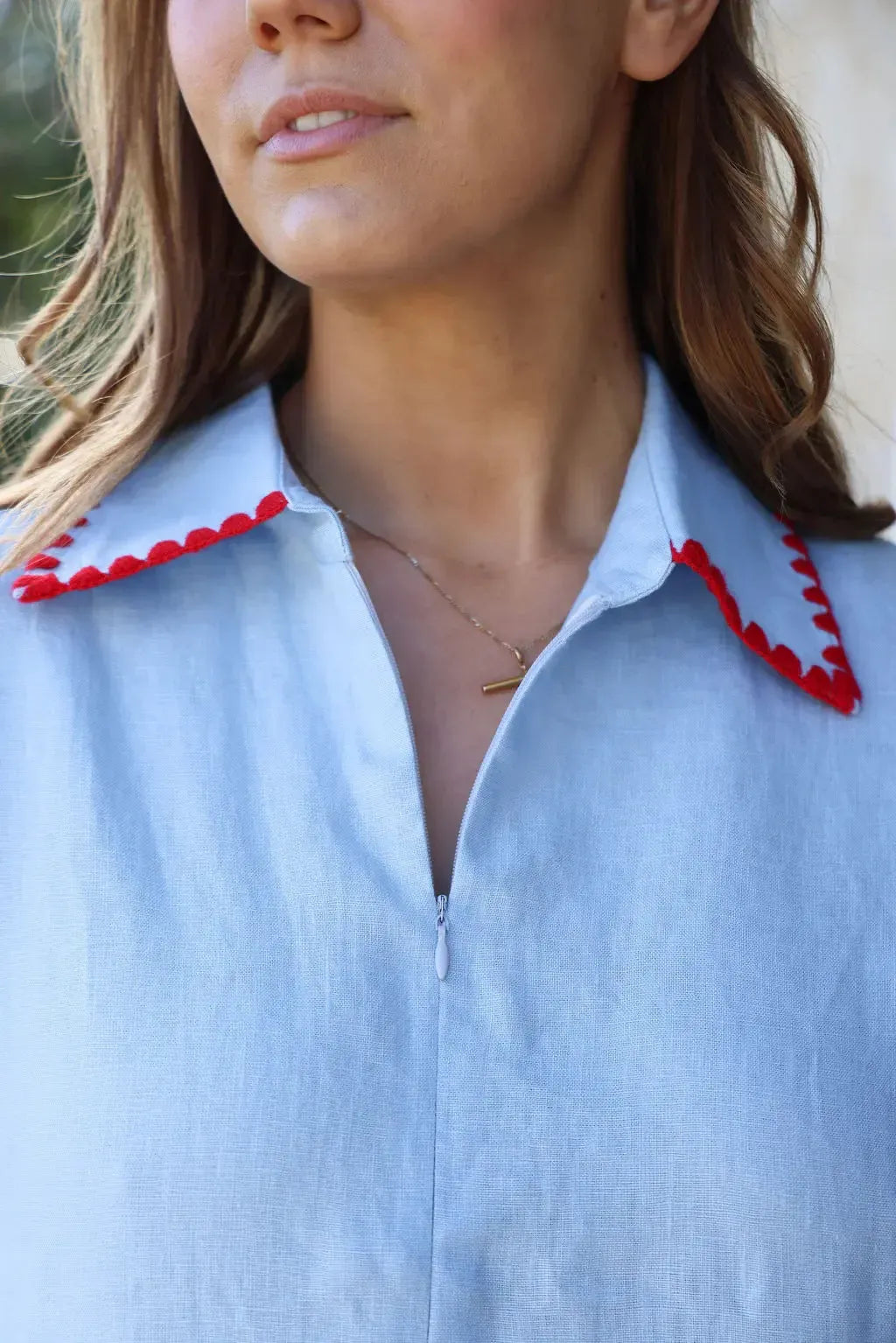 Addy Dress - Blue-The Eighth Letter-Lima & Co