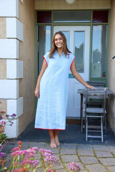 Addy Dress - Blue-The Eighth Letter-Lima & Co