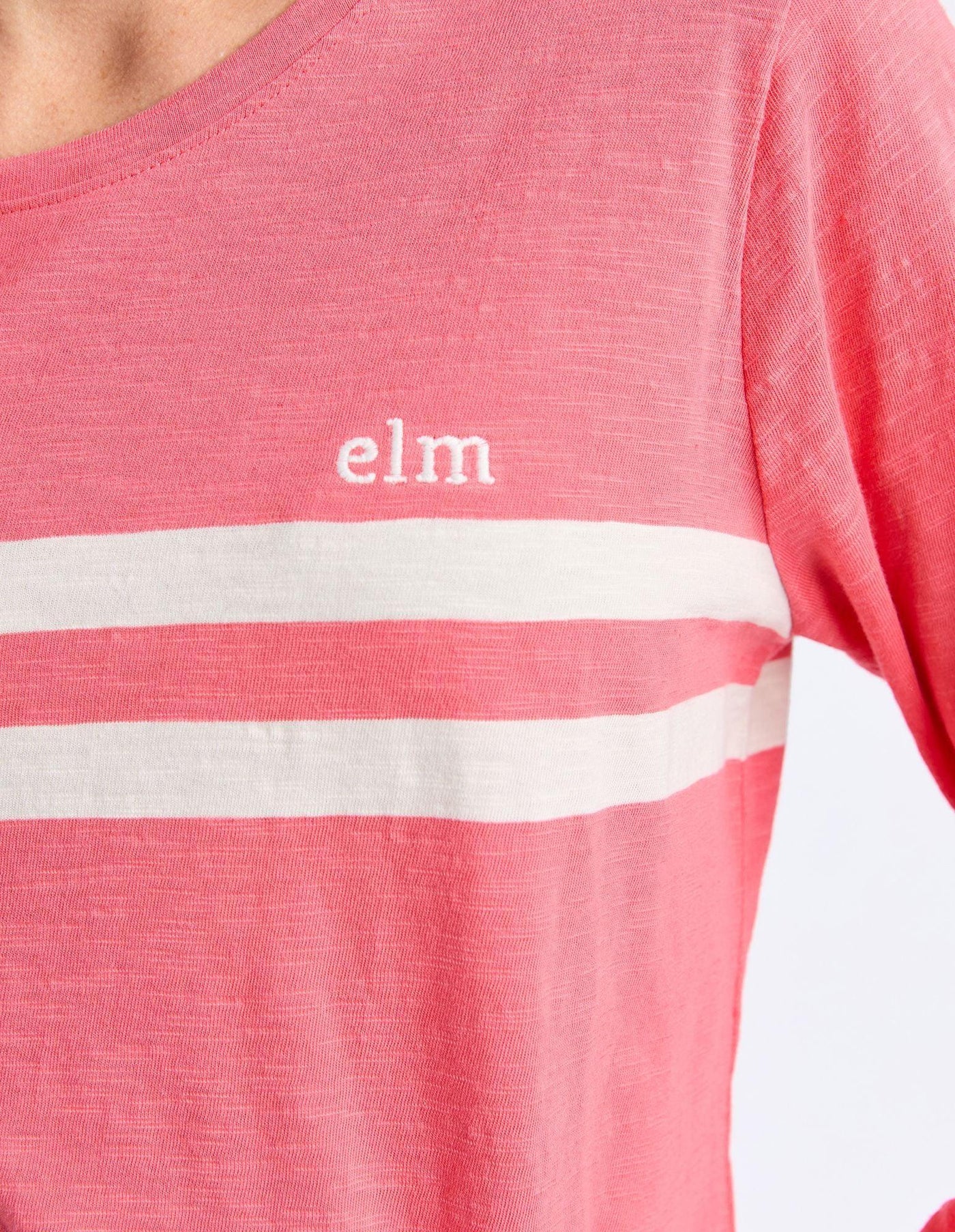 Adora Long Sleeve Tee - Cosy Coral-Elm Lifestyle-Lima & Co