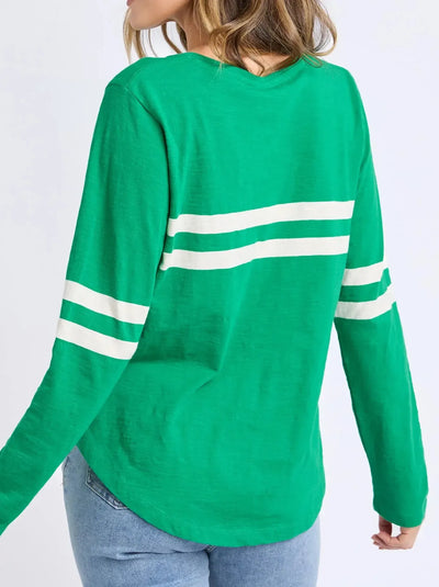 Adora Long Sleeve Tee - Pine Green-Elm Lifestyle-Lima & Co