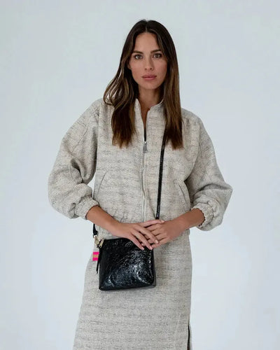 Alexis Crossbody - Black Snake-Elms and King-Lima & Co