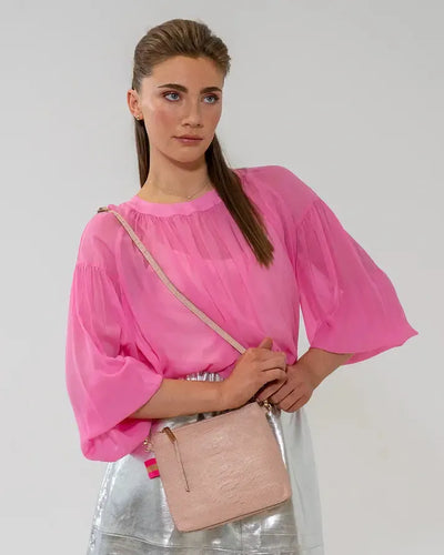 Alexis Crossbody - Blush Snake-Elms and King-Lima & Co
