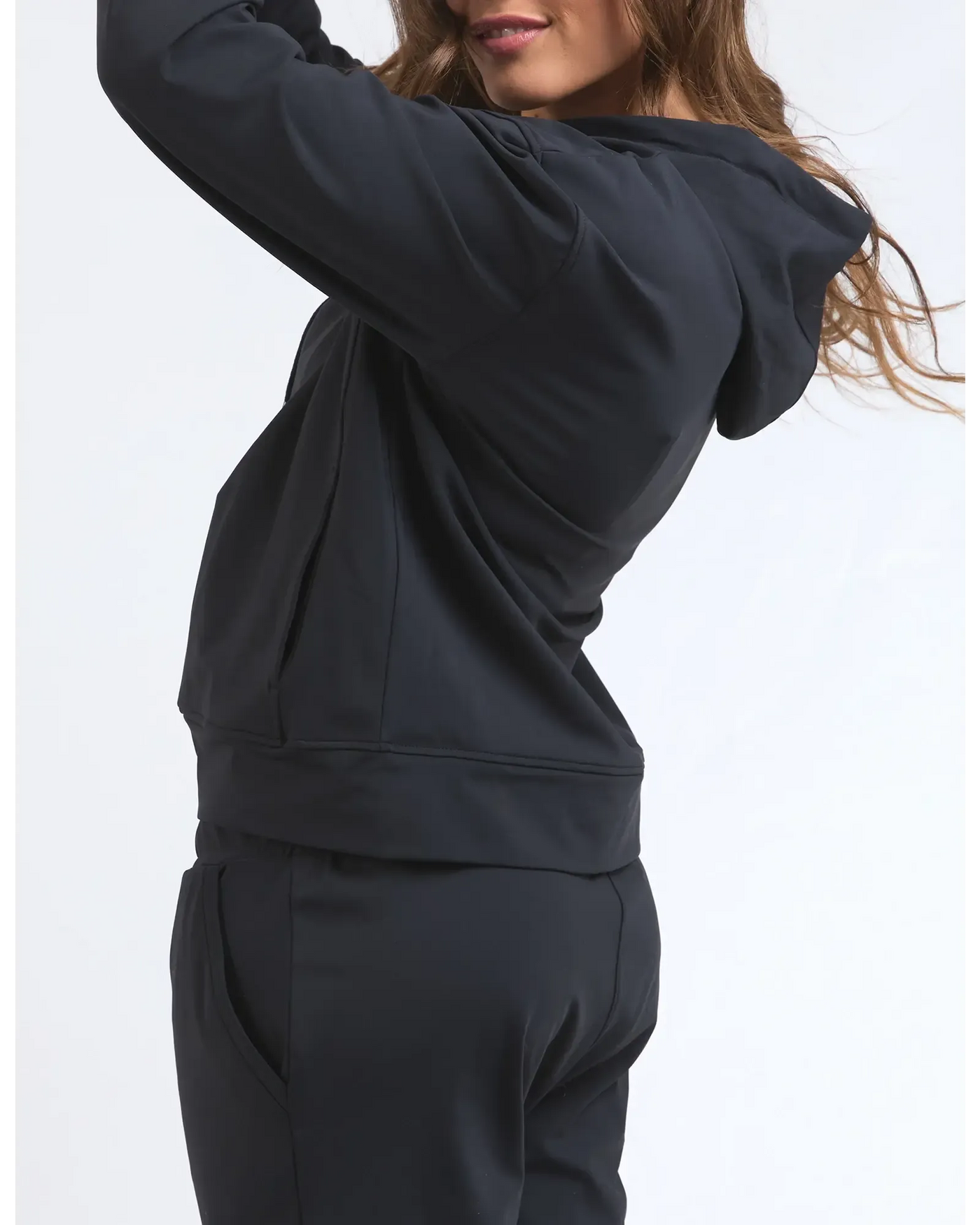 Alexis Zip Hoodie - Black-Elm Lifestyle-Lima & Co