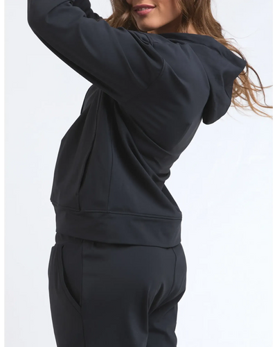 Alexis Zip Hoodie - Black-Elm Lifestyle-Lima & Co