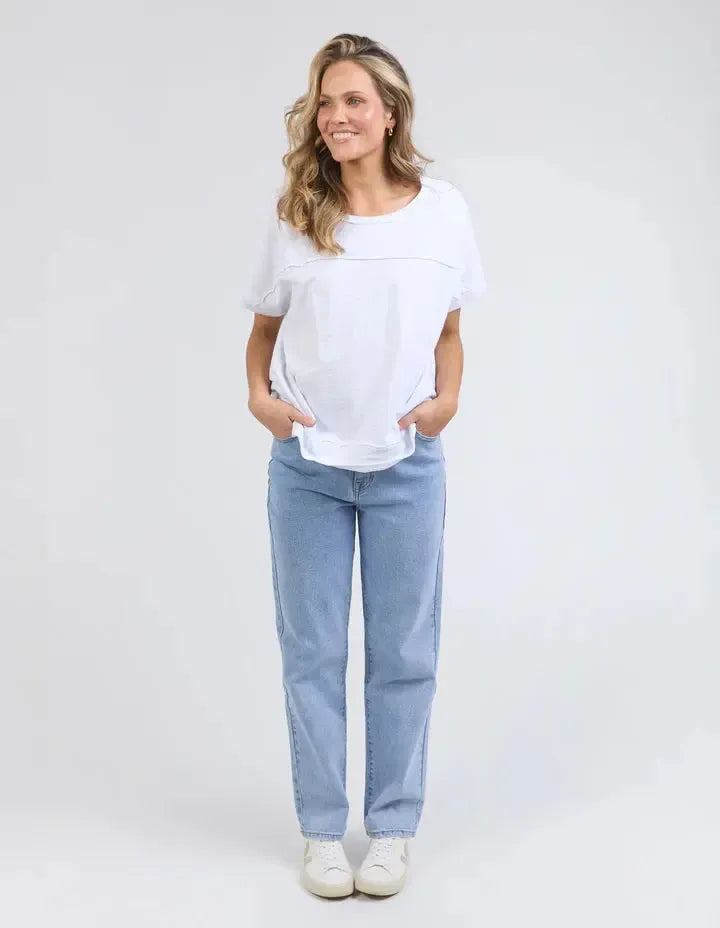 Allison Tee - White-Foxwood-Lima & Co