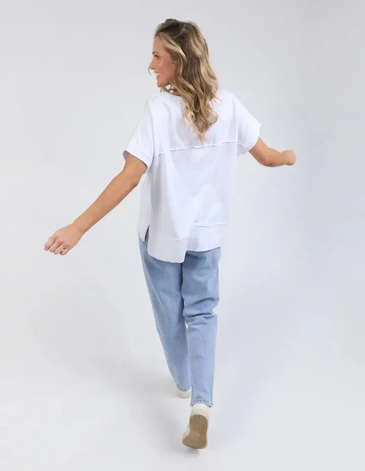 Allison Tee - White-Foxwood-Lima & Co