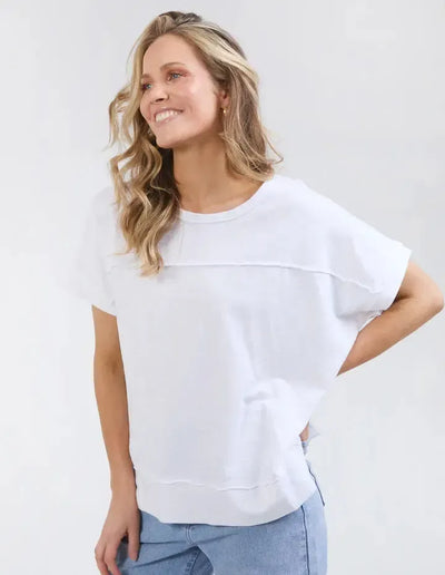 Allison Tee - White-Foxwood-Lima & Co