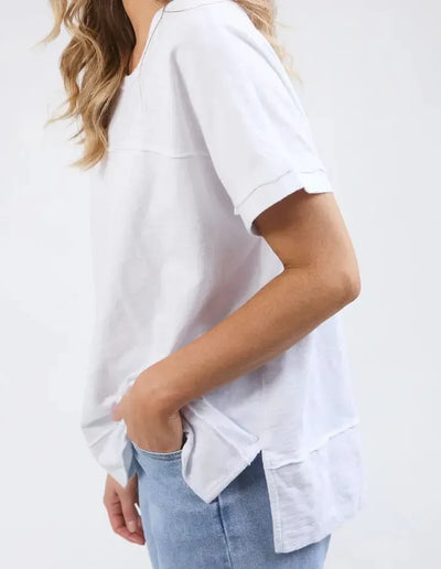 Allison Tee - White-Foxwood-Lima & Co