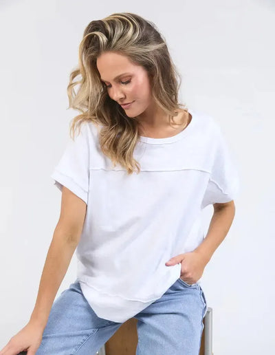 Allison Tee - White-Foxwood-Lima & Co