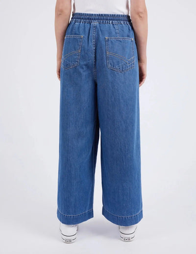 Alora Wide Leg Jean - Mid Blue-Elm Lifestyle-Lima & Co