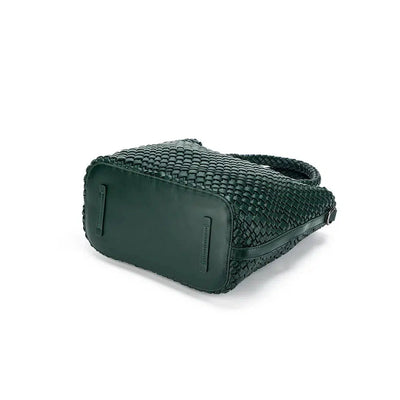 Amali Deep Green 2 Piece Handbag Set-Black Caviar-Lima & Co