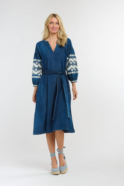 Amara Denim Dress - Dark Denim-365 Days-Lima & Co
