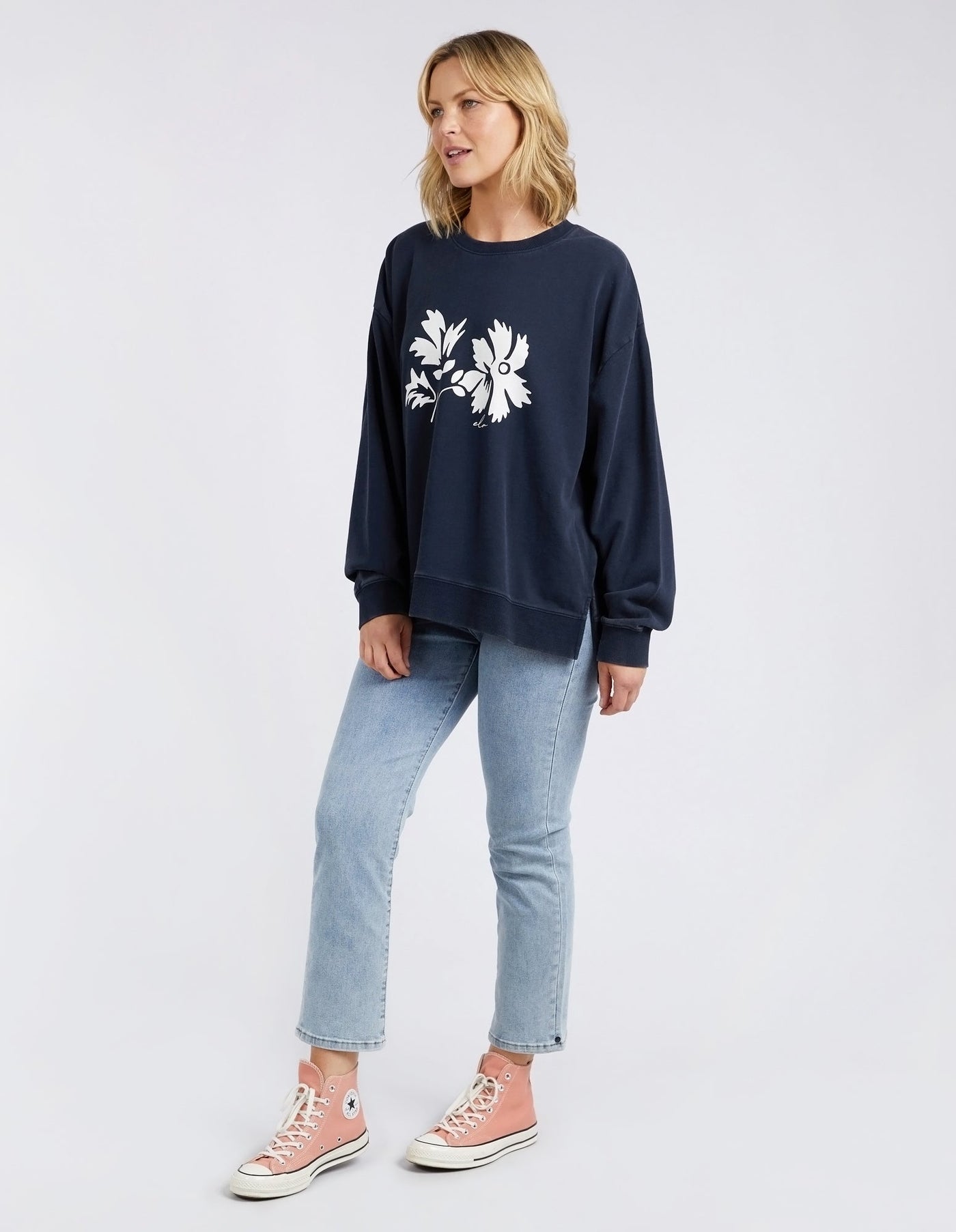 Amber Crew - Navy-Elm Lifestyle-Lima & Co