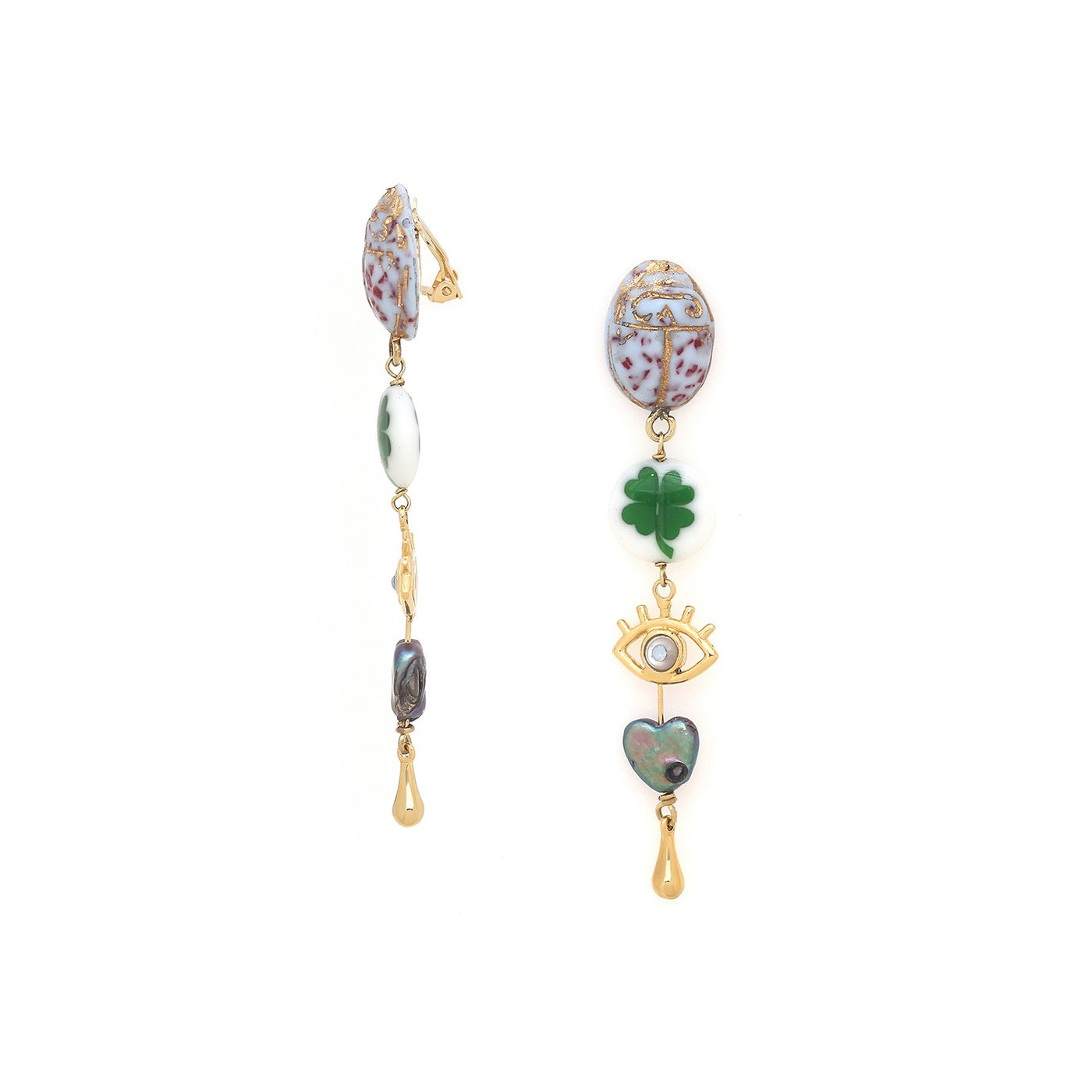 Angelica 5 Element Dangle Earring-Franck Herval-Lima & Co