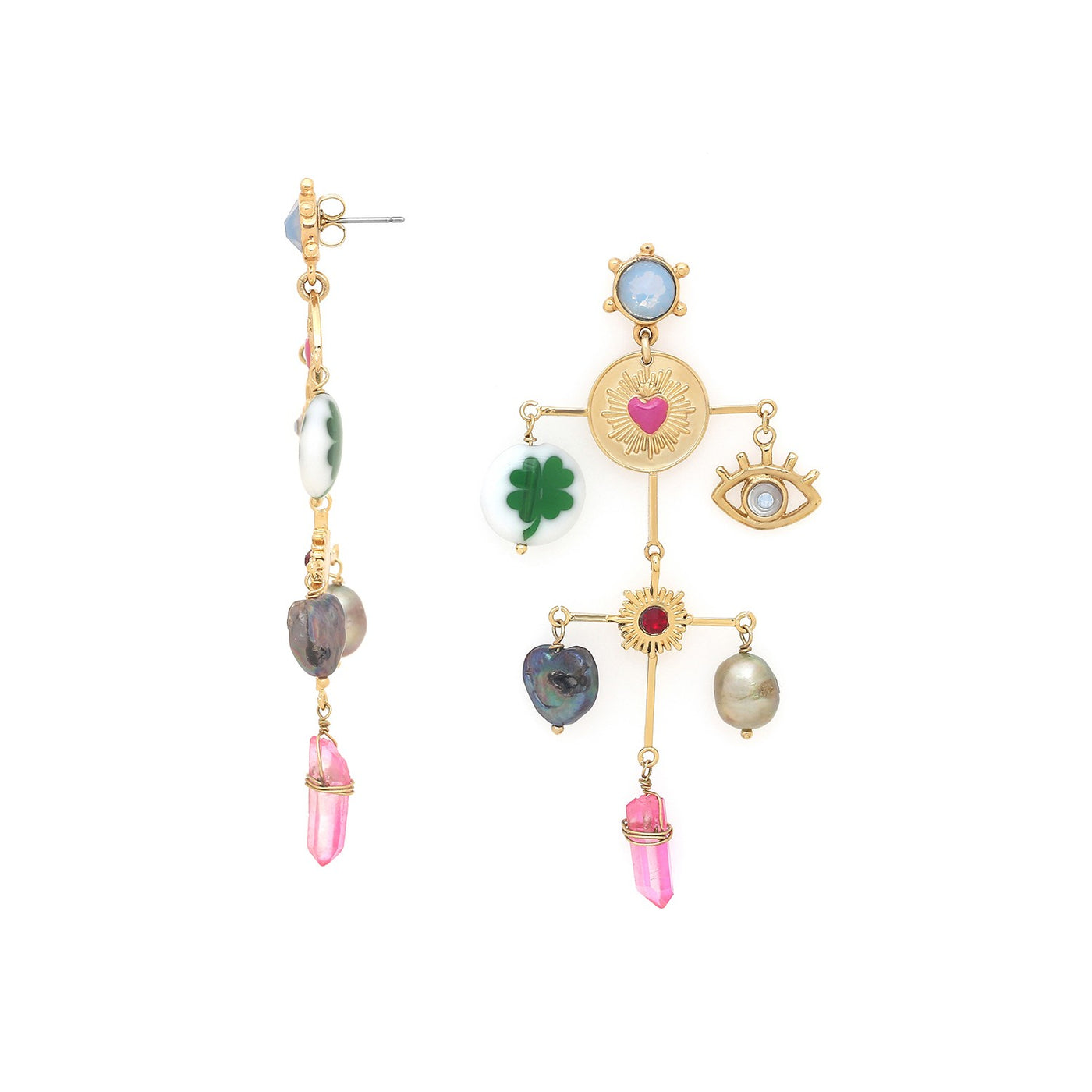 Angelica Crystallized Earring-Franck Herval-Lima & Co