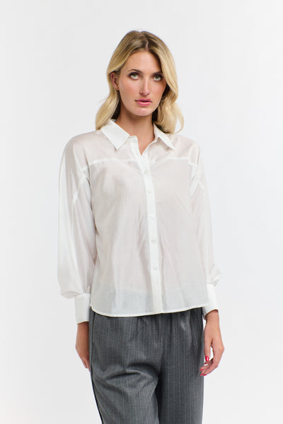 Annabel Tencel Shirt - Snow-365 Days-Lima & Co