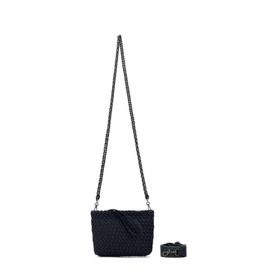 Aria Clutch Crossbody Bag Charcoal-Black Caviar-Lima & Co