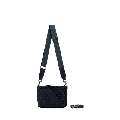 Aria Clutch Crossbody Bag Charcoal-Black Caviar-Lima & Co