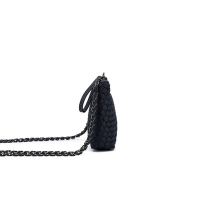 Aria Clutch Crossbody Bag Charcoal-Black Caviar-Lima & Co