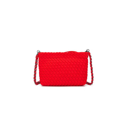 Aria Clutch Crossbody Bag Red-Black Caviar-Lima & Co