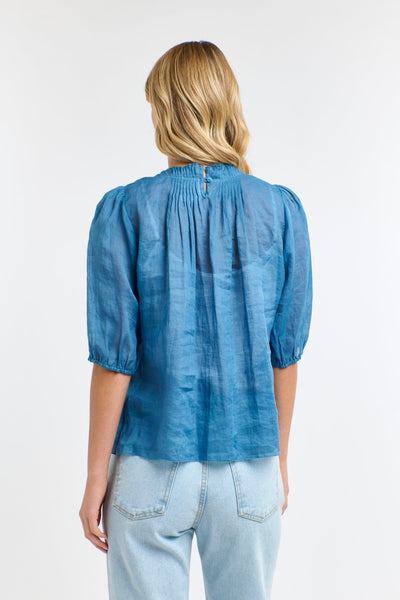 Ariel Pintuck Top - Denim-365 Days-Lima & Co