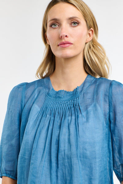 Ariel Pintuck Top - Denim-365 Days-Lima & Co