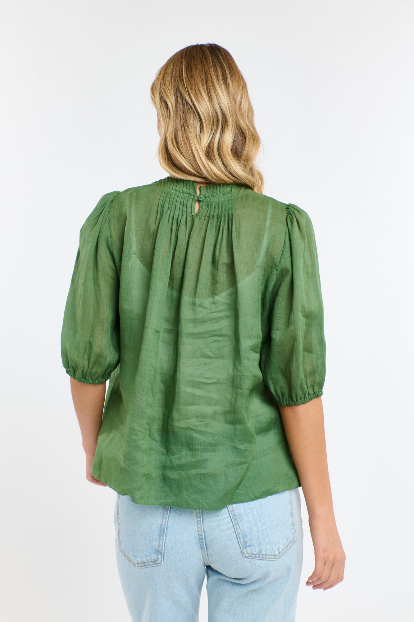 Ariel Pintuck Top - Kelly Green-365 Days-Lima & Co