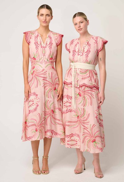 Aseel Embrioded Top - Palmarosa-Once Was-Lima & Co