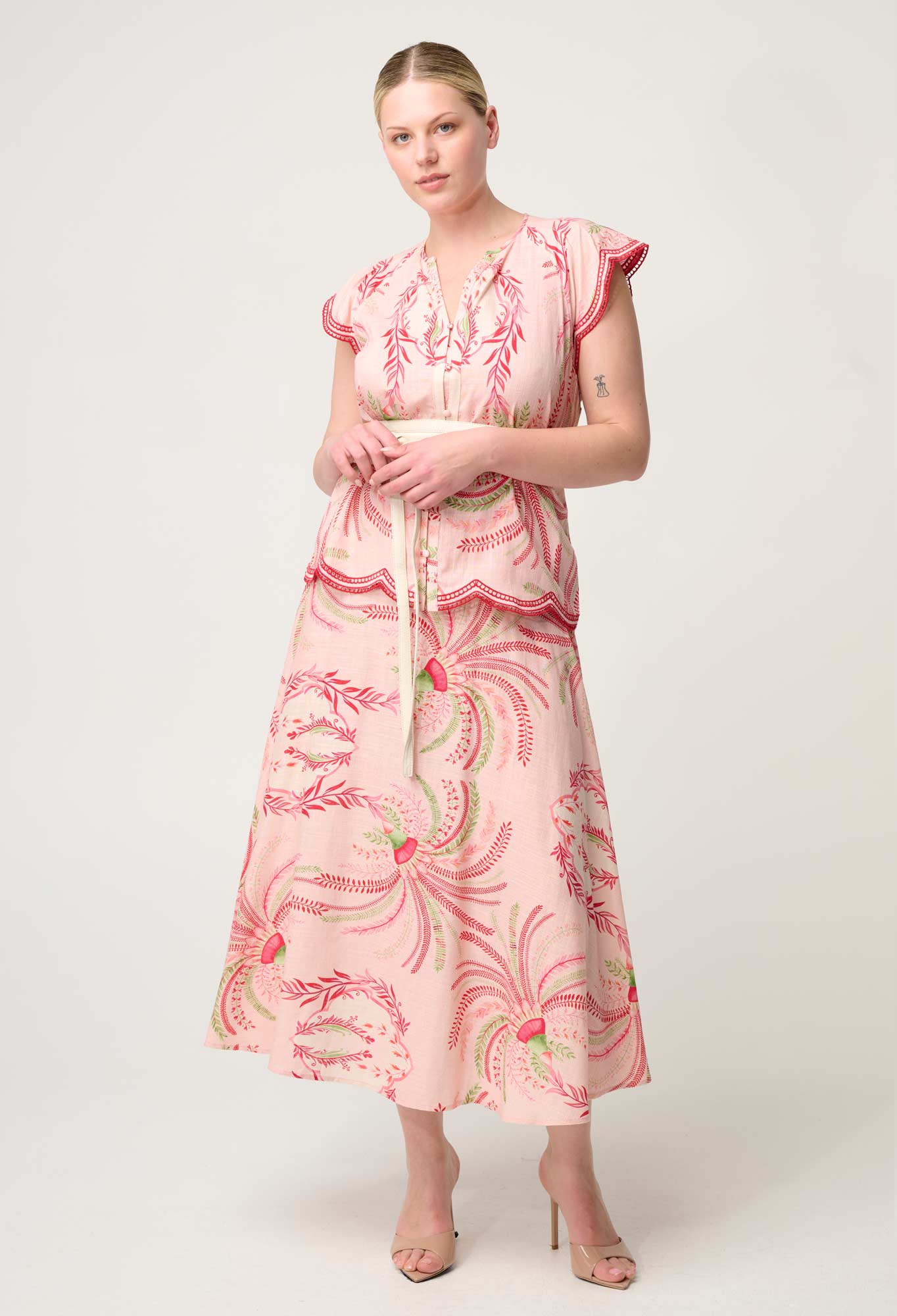 Aseel Embrioded Top - Palmarosa-Once Was-Lima & Co