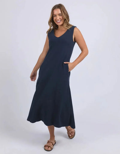 Aspen Dress - Navy-Foxwood-Lima & Co