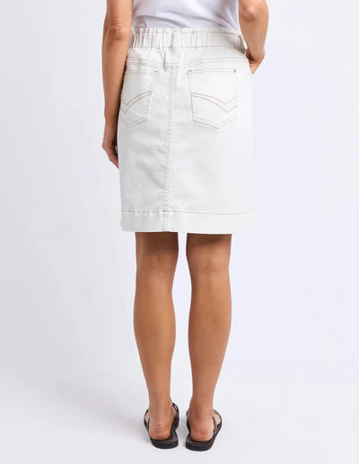 Atlas Denim Dkirt - Vintage White-Elm Lifestyle-Lima & Co