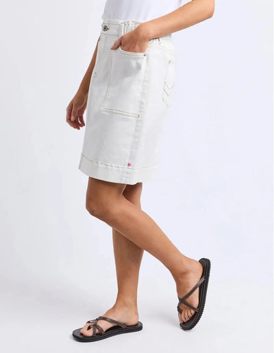 Atlas Denim Dkirt - Vintage White-Elm Lifestyle-Lima & Co